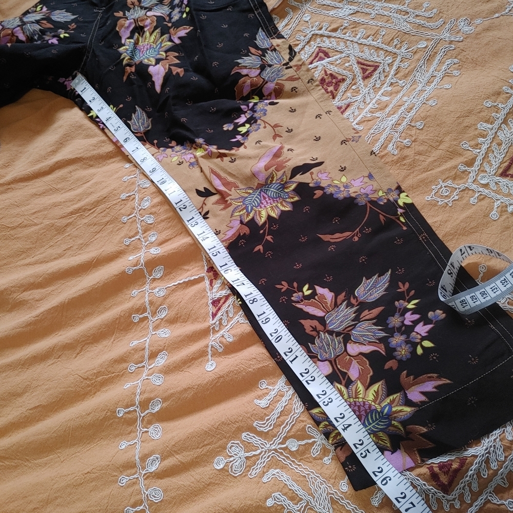 Scotch & Soda Linen Blend Floral Printed Straight Leg Pants Size M - Picture 15 of 15